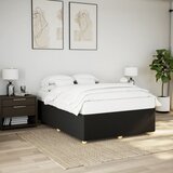 vidaXL Okvir za krevet bez madraca crni 140x200 cm od tkanine Cijene