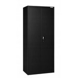 IRON MATE SATURN Metal Utility Cupboard 185x90x45 Black RAL9005 | shoptok.hr