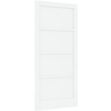 vidaXL Notranja vrata “ORKDAL” Bela 93x202x4 cm Trdna borova lesa Cene