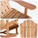  Vrtna Adirondack ljuljačka Prirodna Masivni teakov drvo | shoptok.hr