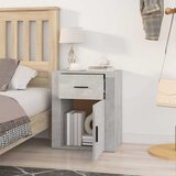  Noćni ormarić Siva boja betona 50x36x60cm od konstruiranog drva | Shoptok.si