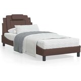  Okvir za krevet s uzglavljem smeđi 80 x 200 cm od umjetne kože | shoptok.hr