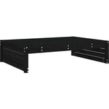 vidaXL vrtni tabure crni 120 x 80 cm od masivne borovine | shoptok.hr