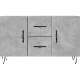  Komoda siva boja betona 100x36x60 cm od konstruiranog drva | shoptok.hr