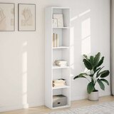 vidaXL Knjižna omara bela 40x30x189 cm inženirski les | Shoptok.si