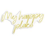 WALLXPERT dekorativna led rasveta 'my happy place' - žuta | ePonuda.com