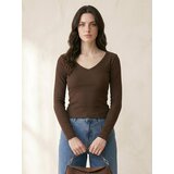Sinsay Pamučna majica dugih rukava | shoptok.hr