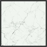 vidaXL stolić za kavu crni s bijelim mramornim staklom 80 x 80 x 35 cm | shoptok.hr