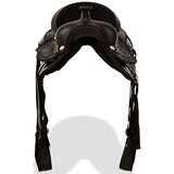 Western Sedlo, Uzda i Obujmica Prava Koža 17 " Crno | shoptok.hr