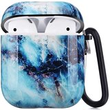 Venisymlis Trden ovitek za slušalke AirPods 1/2 z obeskom za ključe, ovitek, odporen na udarce, proti izgubi, (22102397) Cene