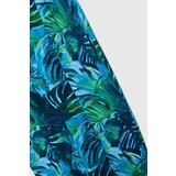 Marisse Blue Tropical Print Dress | Shoptok.si