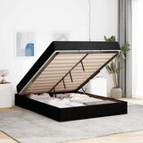  Okvir kreveta s madracem 2 kom. Crna tkanina 140 x 190 cm | shoptok.hr