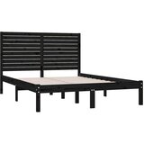  Okvir za krevet od masivnog drva crni 150 x 200 cm 5FT King | shoptok.hr