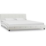 vidaXL Okvir za krevet od umjetne kože bijeli 160 x 200 cm | shoptok.hr