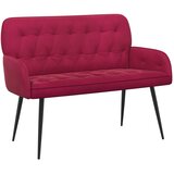  Dvosjed s metalnim nogama 2-sjedalo Vinska crvena Baršun | shoptok.hr