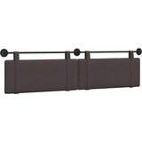  Držeće uzglavlje Zidne Tamno smeđa 210 x 55 x 5 cm tkanina - Tamno smeđa 200 cm bez LED svjetla | shoptok.hr