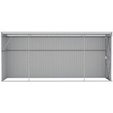  Zidno vrtno spremište sivo 118x382x178 cm pocinčani čelik | shoptok.hr