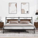  Okvir kreveta bez madraca smeđa boja hrasta 193x201 cm drveni | shoptok.hr