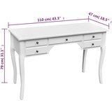  Drveni Francuski Stol s Zaobljenim Nogama i 5 Ladica | Shoptok.si