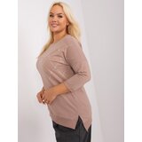 RELEVANCE Blouse-RV-BZ-9120.29-dark beige Cene
