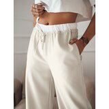 DStreet Spodnie damskie wide leg THAMI jasnobeżowe | Eponuda.ba