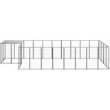  Kavez za pse crni 10,89 m² čelični | shoptok.hr