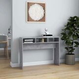  Konzolni stol siva boja betona 105 x 30 x 80 cm od iverice | shoptok.hr