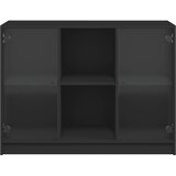  Komoda crna 102x37x75,5 cm od konstruiranog drva | shoptok.hr
