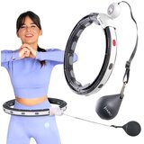  Hhm15 hula hoop crni magnetski s utegom + brojačem hms | shoptok.hr