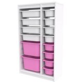 Hanah home višenamenske police montana xs 2D4N8U white pink v2 | ePonuda.com
