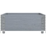  Vrtna sadilica siva 100x50 cm od masivne borovine | shoptok.hr