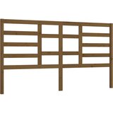 Maison Chic posteljno vzglavje - vzglavna omarica - nočna omarica medeno rjavo 206x4x104 cm trdna borovina, (21707081) Cene