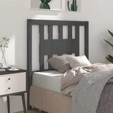  Uzglavlje sivo 96 x 4 x 100 cm od masivne borovine | shoptok.hr