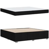  Konstrukcija postelje z vzmetnico Črna 200 x 200 cm blago | Shoptok.si