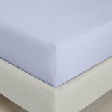 Bianca Svetlo vijolična napenjalna rjuha iz bombažnega perkala 185x200 cm Cotton Percale – Cene
