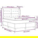  Postelja s škatlastim vzmetenjem in vzmetnico svetlo siva 160x200 cm žamet, (22083066) | Shoptok.si