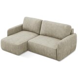 Makamii Bež sklopiva/s prostorom za odlaganje kutna garnitura od šenila (s lijevim kutom/s ležaljkom) Lilo – | shoptok.hr