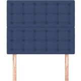  Posteljno vzglavje 2 kosa modro 90x5x78/88 cm blago, (20954152) | Shoptok.si