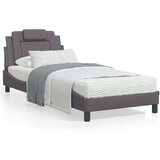  Posteljni okvir z vzglavjem siv 80x200 cm umetno usnje, (21081841) | Shoptok.si