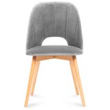  Trpezarijska stolica TINO 86x48 cm siva/svetli hrast | Eponuda.com