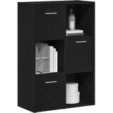 Ormar za knjige/Pregrada za sobu crni hrast 60,5 x 30 x 90 cm inženjerski drvo | Shoptok.si