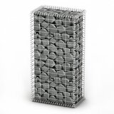 vidaXL Gabion košara s pokrovi pocinkana žica 100 x 50 x 30 cm, (21027419) | Shoptok.si