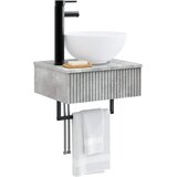  Zidni sudoper Betonska siva 40 x 35 x 39 cm Konstruirano drvo | shoptok.hr