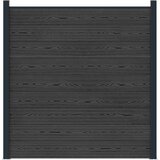 PANEL ograde WPC i aluminij Crna | Shoptok.si