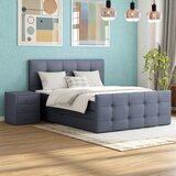 Modern Living Postelja Boxspring Josie-C, Sivomodra, 180x200 | Shoptok.si
