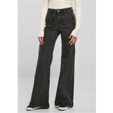 UC Ladies Ladies Vintage Flared Denim Pants black washed cene