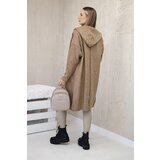 Kesi Cardigan hooded camel sweater | shoptok.hr