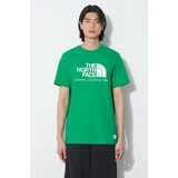 The North Face Pamučna majica M Berkeley California S/S Tee za muškarce, boja: zelena, s tiskom, NF0A87U5PO81