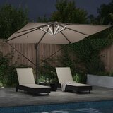  Suncobran Sivo-smeđa 286 x 284 x 270 cm Aluminij i poliester | shoptok.hr