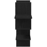  Zidna polica crni hrast 124,5x18x60,5 cm inženjerski drvo | Shoptok.si